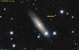 <span class="mw-page-title-main">NGC 861</span> Spiral galaxy in the constellation Triangulum