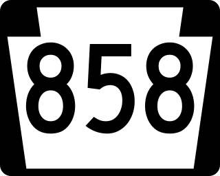 <span class="mw-page-title-main">Pennsylvania Route 858</span> State highway in Susquehanna County, Pennsylvania, US