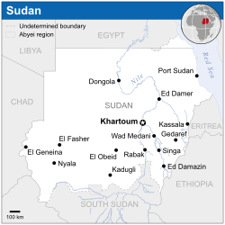 Lokasi Sudan
