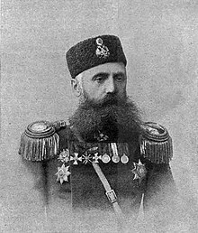 Maksud Alikhanov-Avarsky led a military invasion in 1906 that ended the Gurian Republic. He restored government order using repressive measures within a few weeks. Alikhanov.jpg