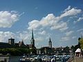 Schweiz, Zürich, Altstadt am Limmat