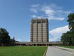 Arthur Schmon Tower seen from the south in 2008. Brock University Arthur Schmon Tower Aug 2008 2.JPG