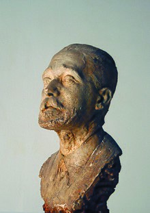 Portrait of Libero Andreotti (1932) by Bruno Innocenti, plaster