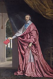 Cardinal Richelieu by Philippe de Champaigne, in the National Gallery