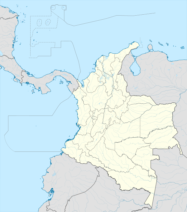 Mapa konturowa Kolumbii