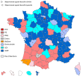 Politische Präferenz der Départements (2015)