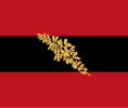 German Confederation (The flag adopted by the Jena Urburschenschaft) (1815–1848)