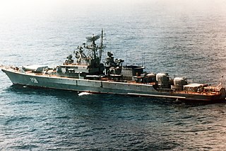 Soviet frigate <i>Gordelivy</i> Krivak-class frigate