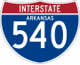 Interstate 540 marker