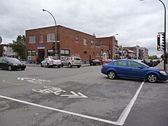 La rue d'Iberville à son intersection avec la rue Rachel.