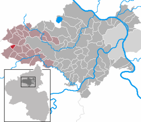 Poziția localității Lind