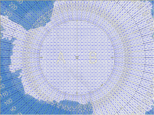 Figure 3. The MGRS grid around the South Pole. MGRSgridSouthPole.png