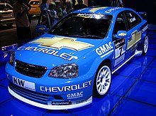 Photo d'une Chevrolet Lacetti S2000 en course.