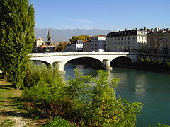 The Isère leaving Grenoble