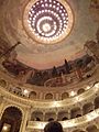 Flavio Vespasiano theater - Lampadario e dipinto della cupola (chandelier and fresco)