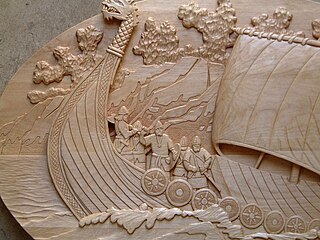 <span class="mw-page-title-main">Relief carving</span> Carving of figures on a flat wood panel