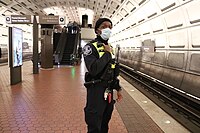 Mitarbeiter des Polizeidienstes der Metro Washington