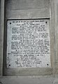 Marble plaque in front of the building