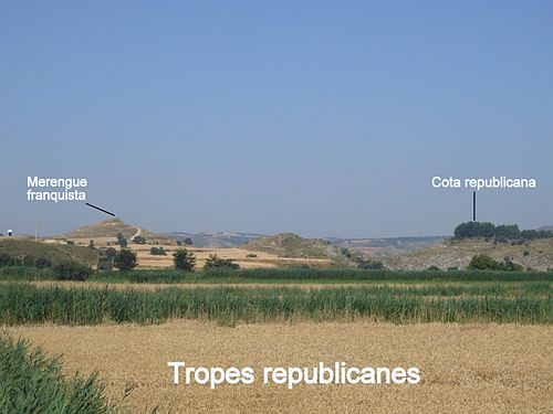 El Merengue, posició franquista. Cap de Pont de Balaguer