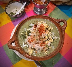 Green pozole, dressed (29161841908) (cropped).jpg