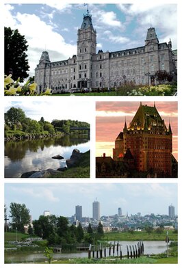 Een collage van Quebec