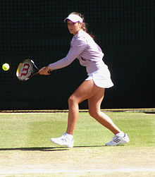 Girls' singles champion Laura Robson practicing. Laura Robson.jpg