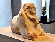 Maned sphinx of Amenemhat III. 12th Dynasty, c. 1800 BC. State Museum of Egyptian Art, Munich.