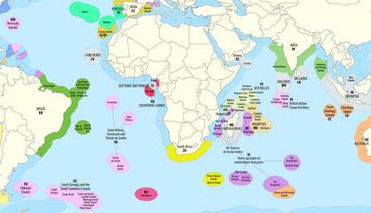 Hoheitsgewässer im Atlantischen und Indischen Ozean