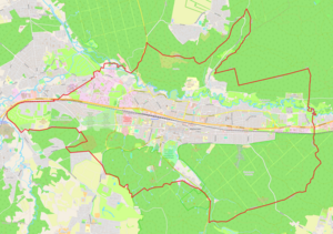 Mapa konturowa Wejherowa