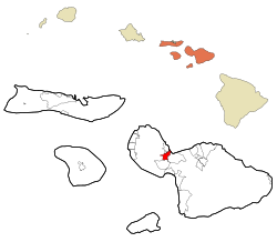 Letak di Wilayah Maui dan Negara Bagian Hawaii