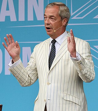 <span class="mw-page-title-main">Nigel Farage</span> Leader of Reform UK since 2024 (born 1964)