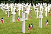 The Normandy American Cemetery and Memorial, overlooking Omaha Beach