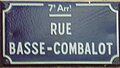 Rue Basse Combalot.