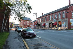 Street in Searsport. The Penobscot Marine Museum is across the street.