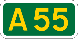 <span class="mw-page-title-main">A55 road</span> Major road in England and Wales