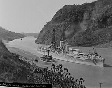 USS Nevada in Gaillard Cut Feb 15, 1923 - DPLA - 14597804235d12ad06474e396cdc8ddd.JPG