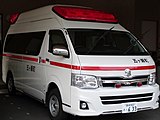 山間部の町が所有する救急車