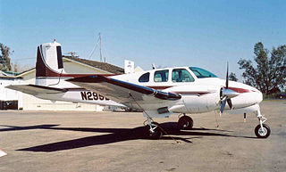 <span class="mw-page-title-main">Beechcraft Twin Bonanza</span> Twin-piston-engine utility aircraft built 1951–1961