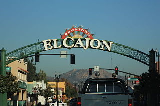 <span class="mw-page-title-main">El Cajon, California</span> City in the state of California, United States