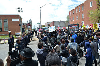 <span class="mw-page-title-main">2015 Baltimore protests</span> Protests against police brutality in Baltimore, Maryland