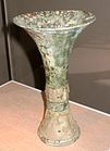 Shang Dynasty (Yin) bronze ritual wine vessel, dating to the 13th century BC, Chinese