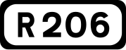 R206 road shield}}