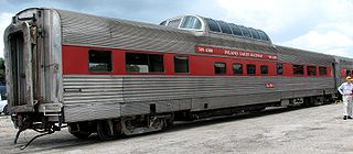 <span class="mw-page-title-main">Dome car</span> American panoramic rail coach with en external dome