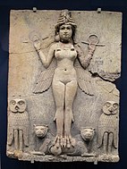 Room 56 – The famous Babylonian 'Queen of the Night relief' of the goddess Ishtar, Iraq, c. 1790 BC