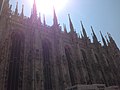 Katedral Milan disinari matahari Pagi