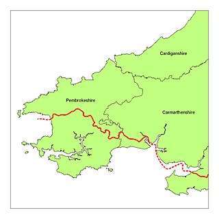 <span class="mw-page-title-main">Landsker Line</span> Demarcation in Wales