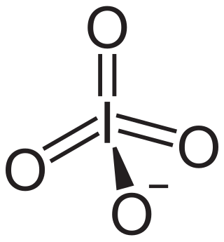 <span class="mw-page-title-main">Periodate</span> Negatively-charged molecule made of oxygen and iodine