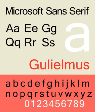 <span class="mw-page-title-main">Microsoft Sans Serif</span> Neo-grotesque sans-serif typeface