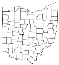 Location of Celina, Ohio