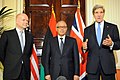 Image 18UK Foreign Secretary William Hague with Libyan Prime Minister Ali Zeidan and U.S. Secretary of State John Kerry, November 2013 (from Libya)